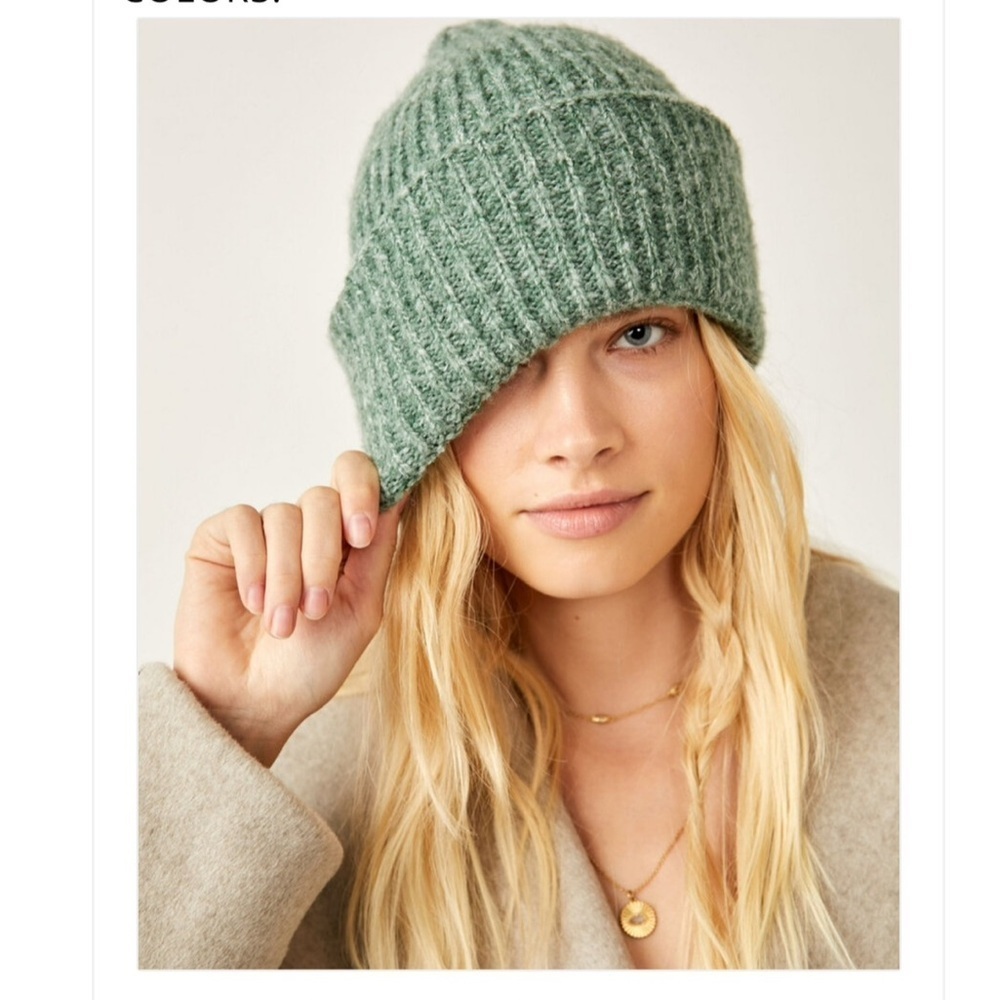 Free People Harbour Marled Ribbed Beanie